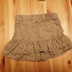 Toddler khaki skirt